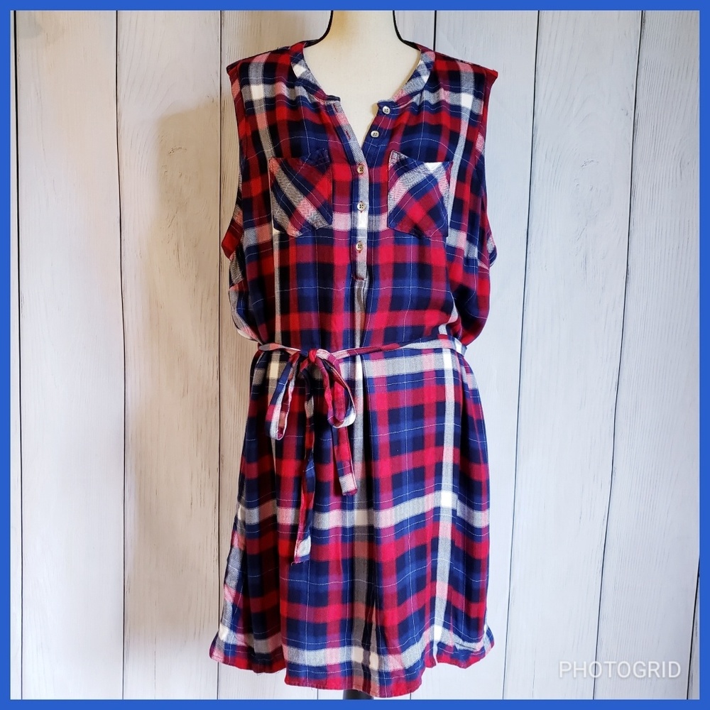 Maurices Plaid Flannel Dress